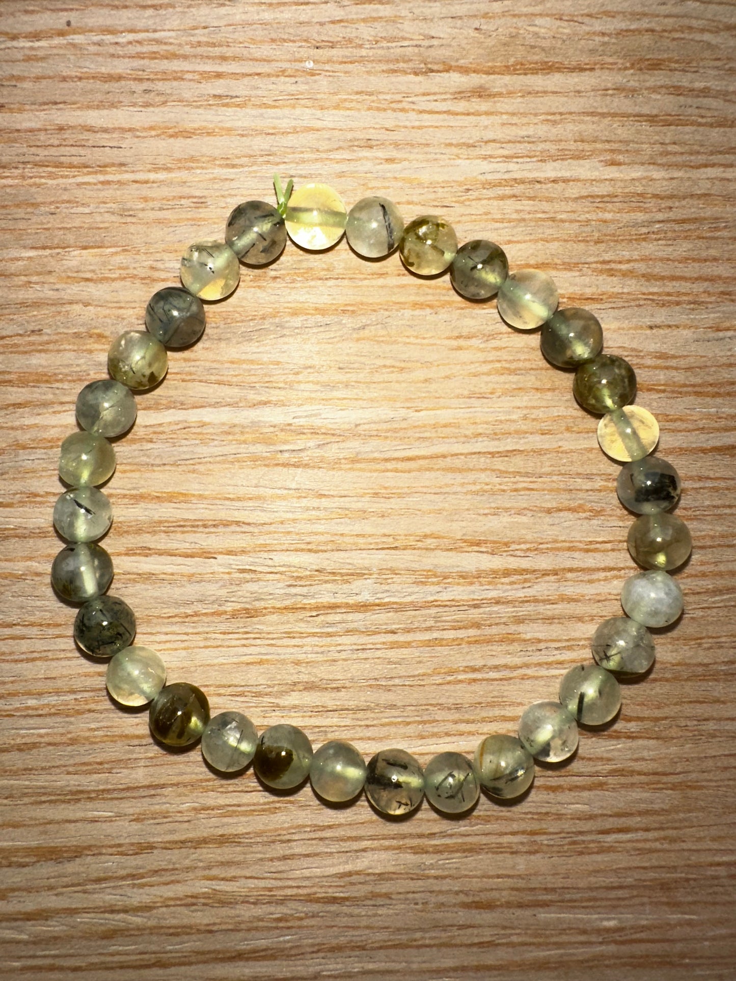 BRACCIALI PREHNITE PERLINE 6mm