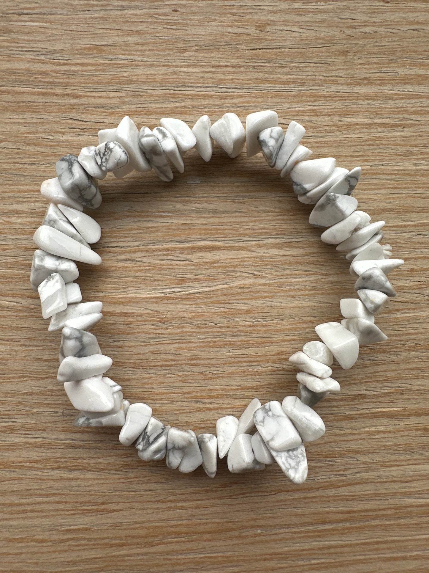 BRACCIALI CHIPS HOWLITE BIANCA