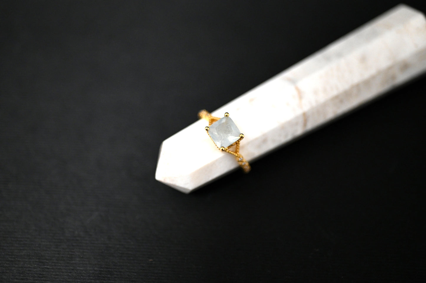 ANELLO ACQUAMARINA - Manucrystals
