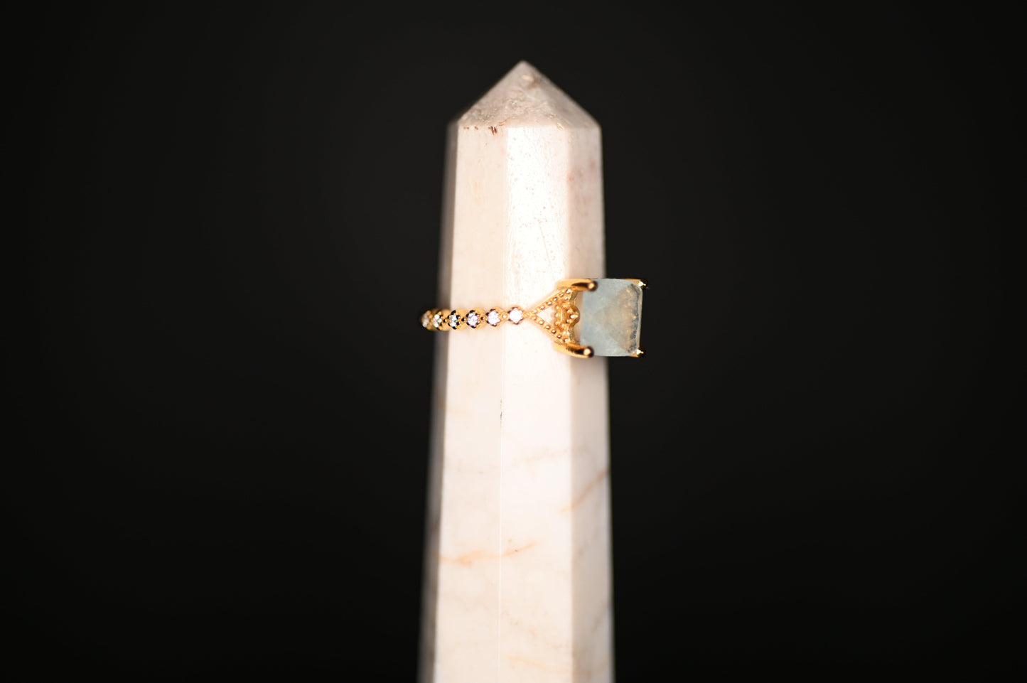 ANELLO ACQUAMARINA - Manucrystals