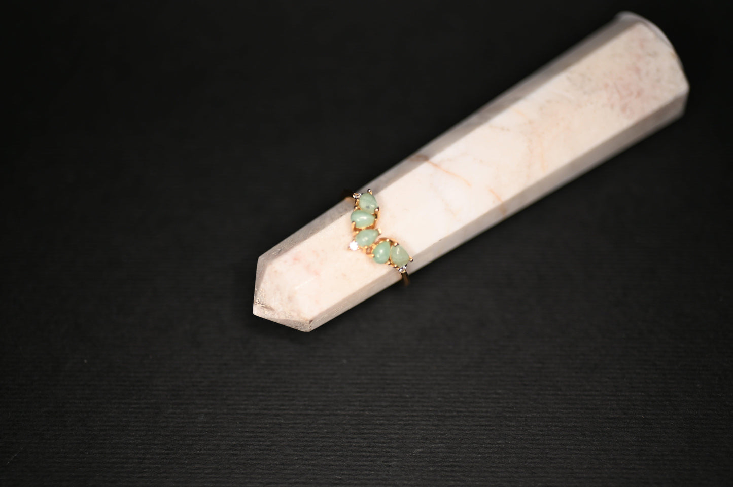 ANELLO AMAZZONITE"DIADEMA" - Manucrystals