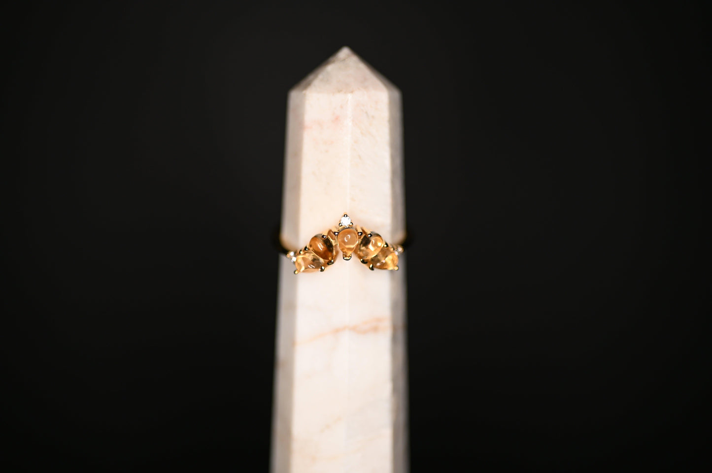 ANELLO CITRINO "DIADEMA" - Manucrystals