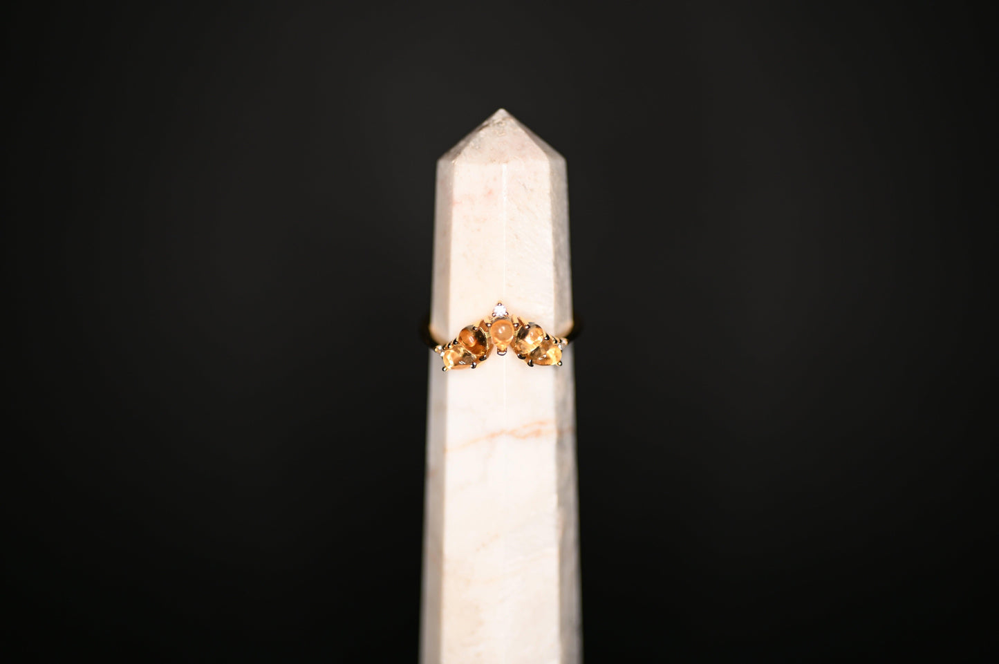 ANELLO CITRINO "DIADEMA" - Manucrystals