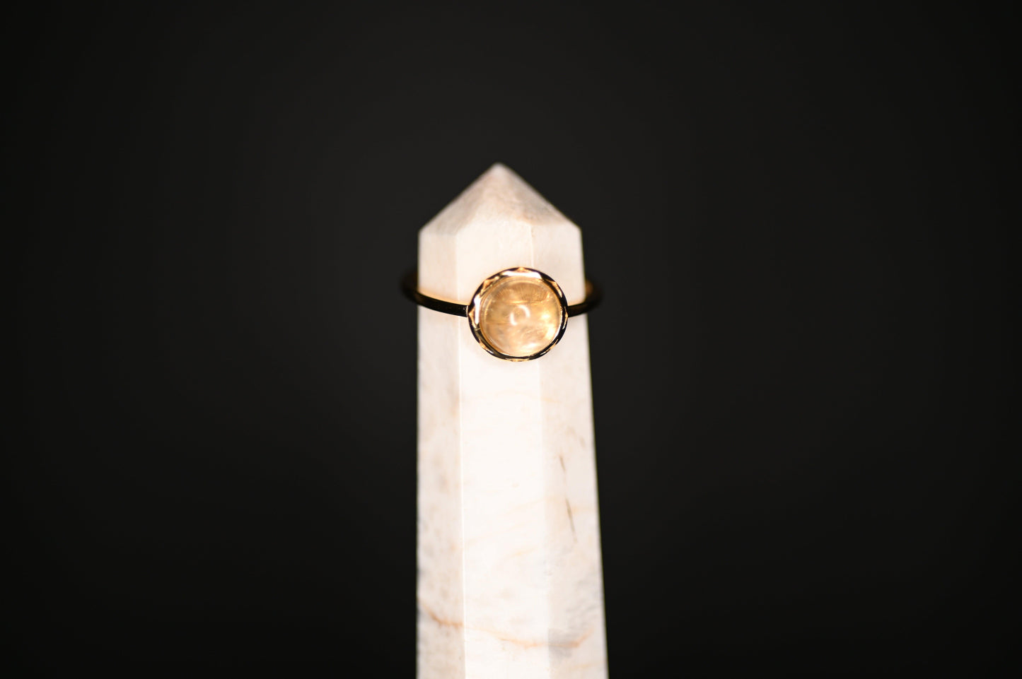 ANELLO CON QUARZO CITRINO - Manucrystals
