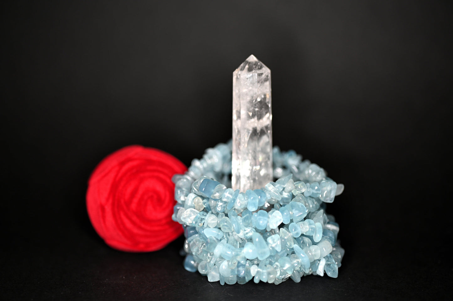 BRACCIALI CHIPS ACQUA MARINA - Manucrystals