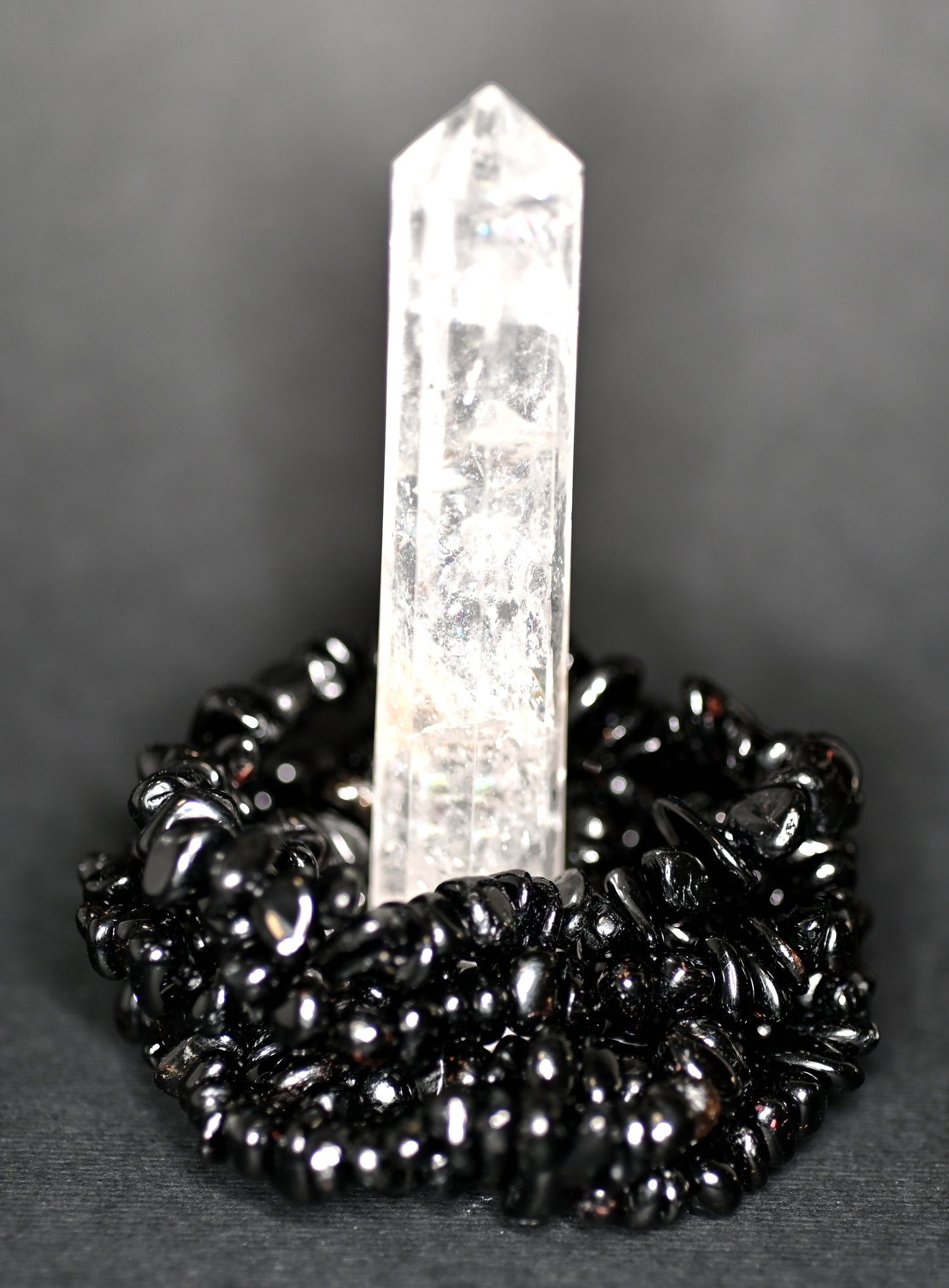 BRACCIALI CHIPS TORMALINA POLICROMA - Manucrystals