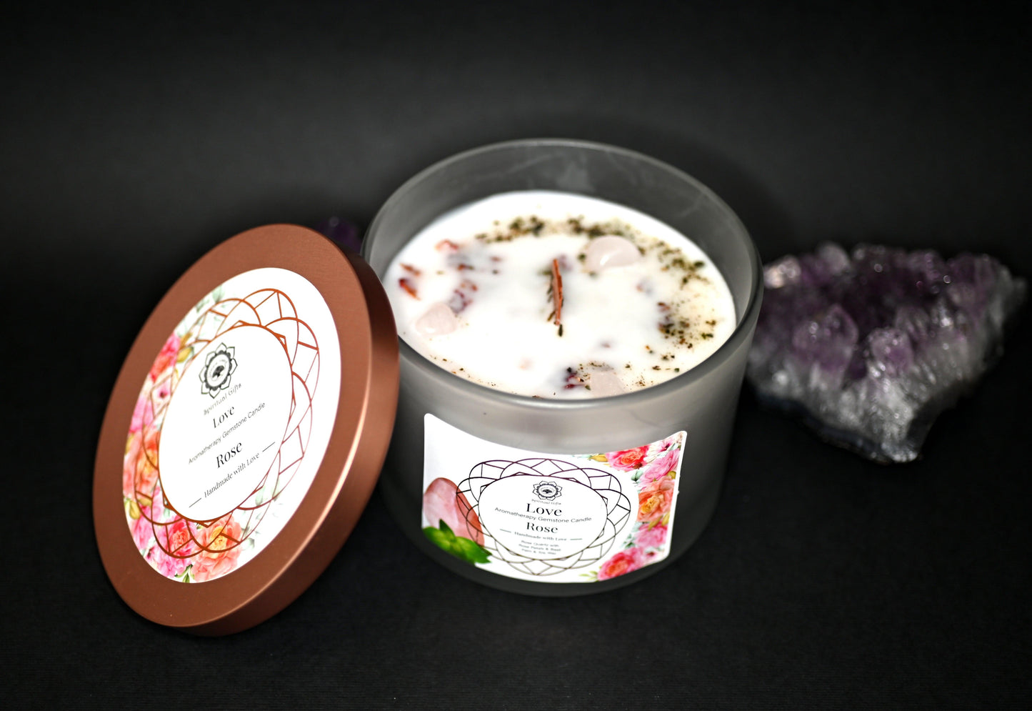CANDELA PER ATTRARRE AMORE - Manucrystals