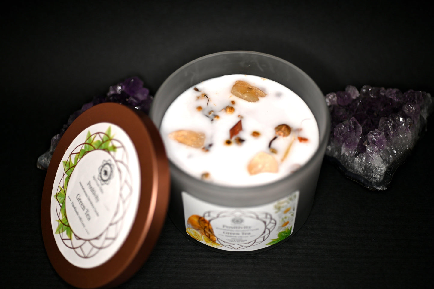 CANDELA PER ATTRARRE POSITIVITA' - Manucrystals