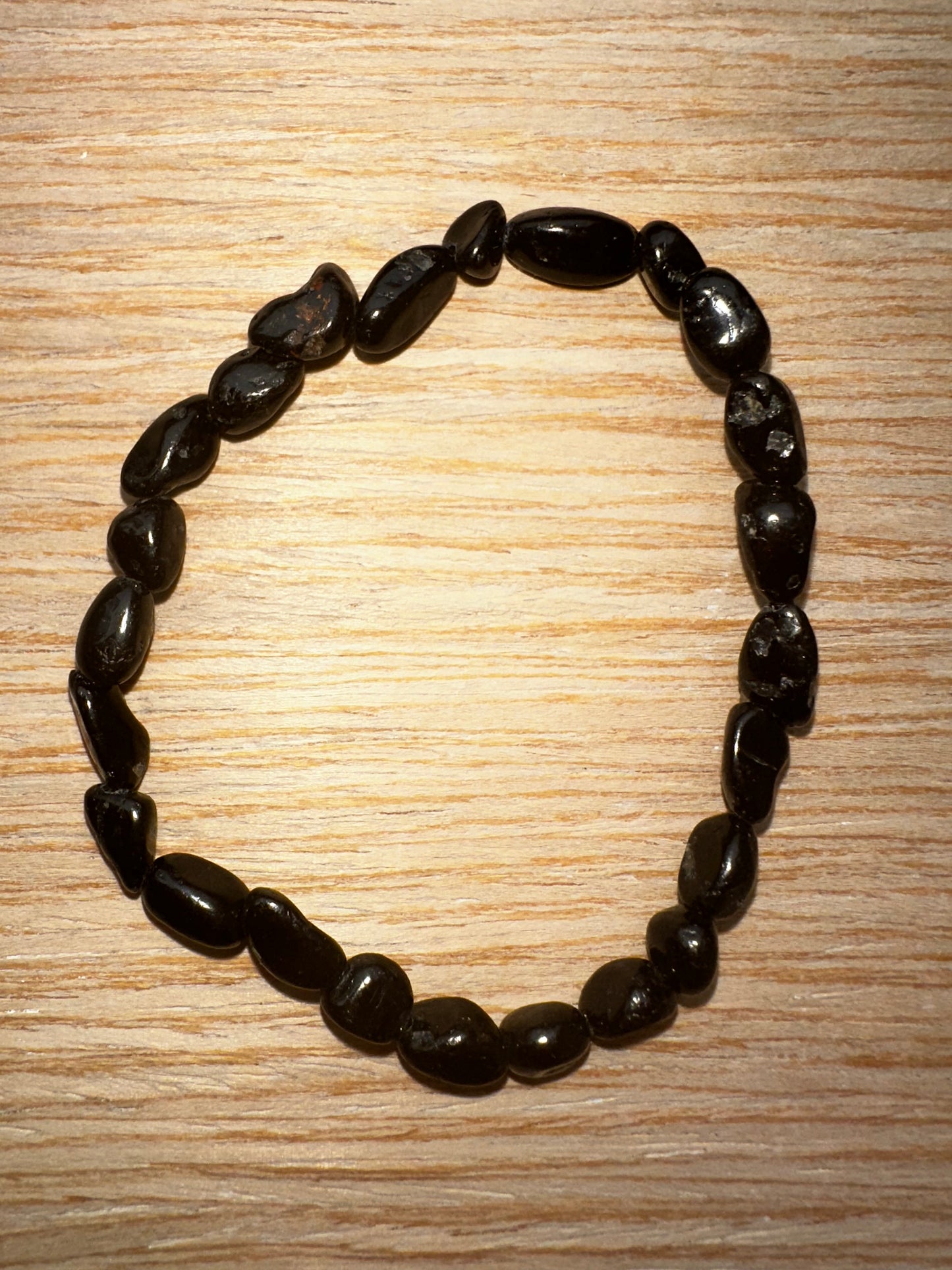 BRACCIALI BURATTATI TORMALINA NERA