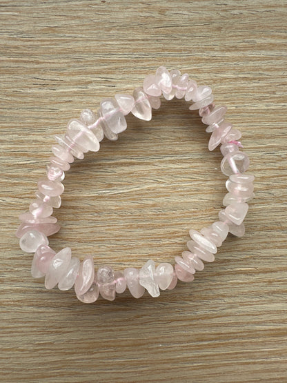 BRACCIALI CHIPS QUARZO ROSA