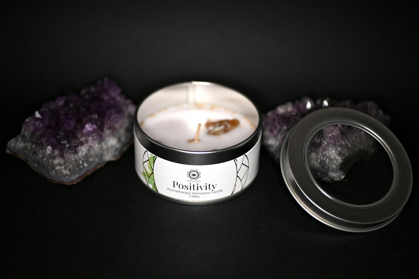CANDELA PER ATTRARRE POSITIVITA' - Manucrystals