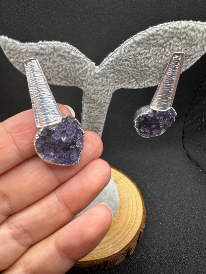 ORECCHINI DRUZY HEART MODELLO CLEOPATRA