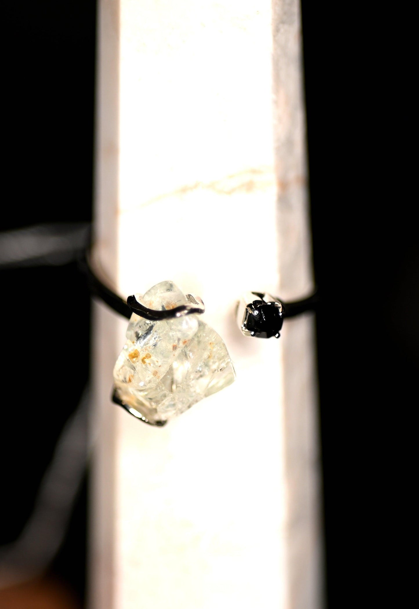 ANELLI ACCIAIO CON PIETRE CHIPS - Manucrystals