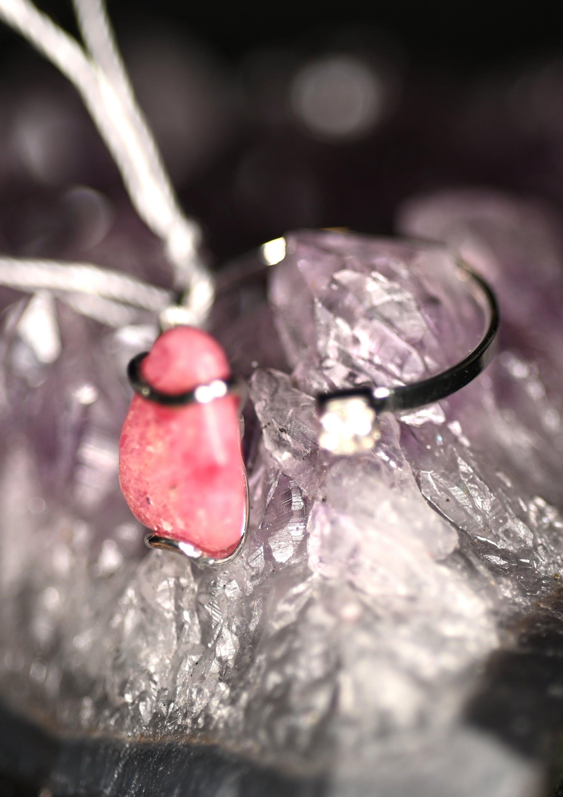 ANELLI ACCIAIO CON PIETRE CHIPS - Manucrystals