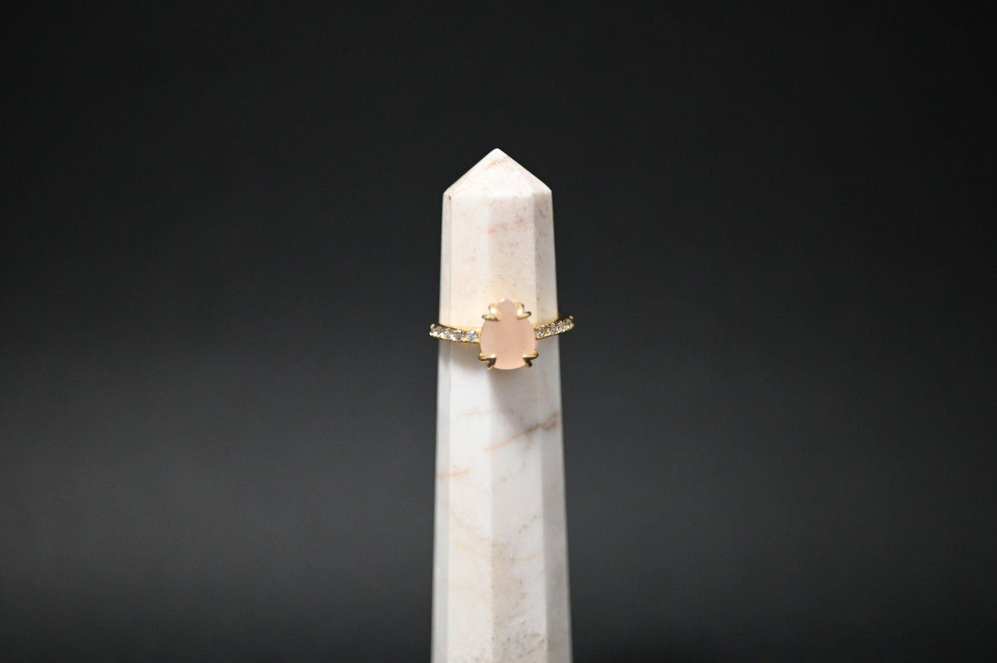 ANELLO IN QUARZO ROSA - Manucrystals