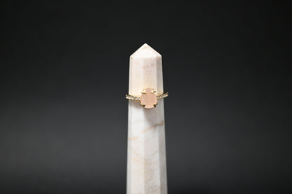 ANELLO IN QUARZO ROSA - Manucrystals