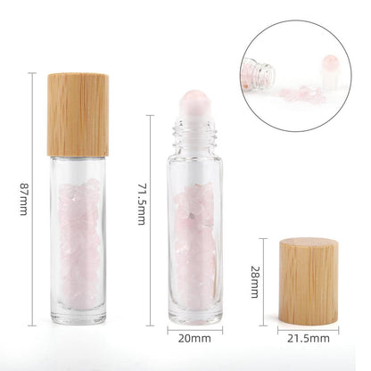 BOTTIGLIETTA ROLL-ON QUARZO ROSA - Manucrystals