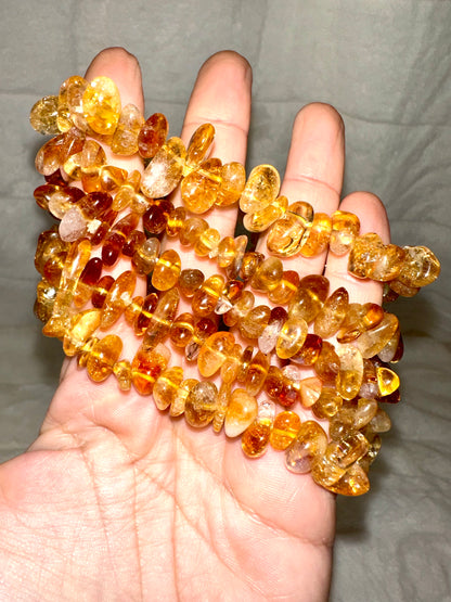BRACCIALI CHIPS QUARZO CITRINO - Manucrystals