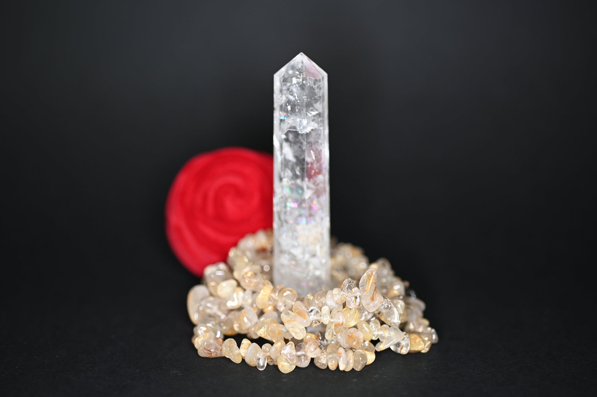BRACCIALI CHIPS QUARZO RUTILATO - Manucrystals