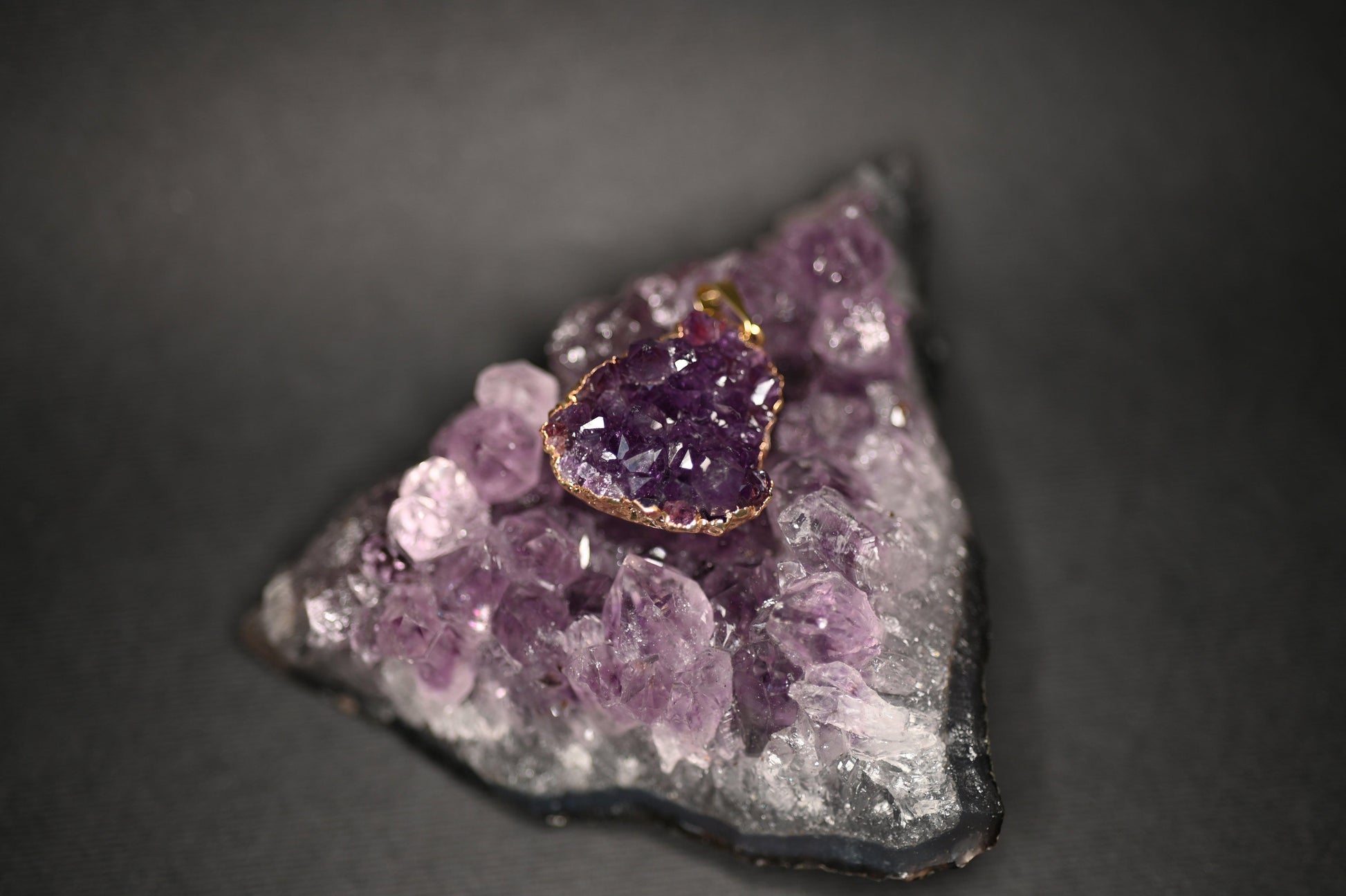 CIONDOLI IN ROSA DI DRUSA AMETISTA - Manucrystals
