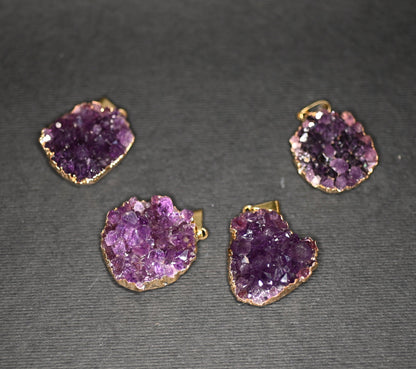 CIONDOLI IN ROSA DI DRUSA AMETISTA - Manucrystals