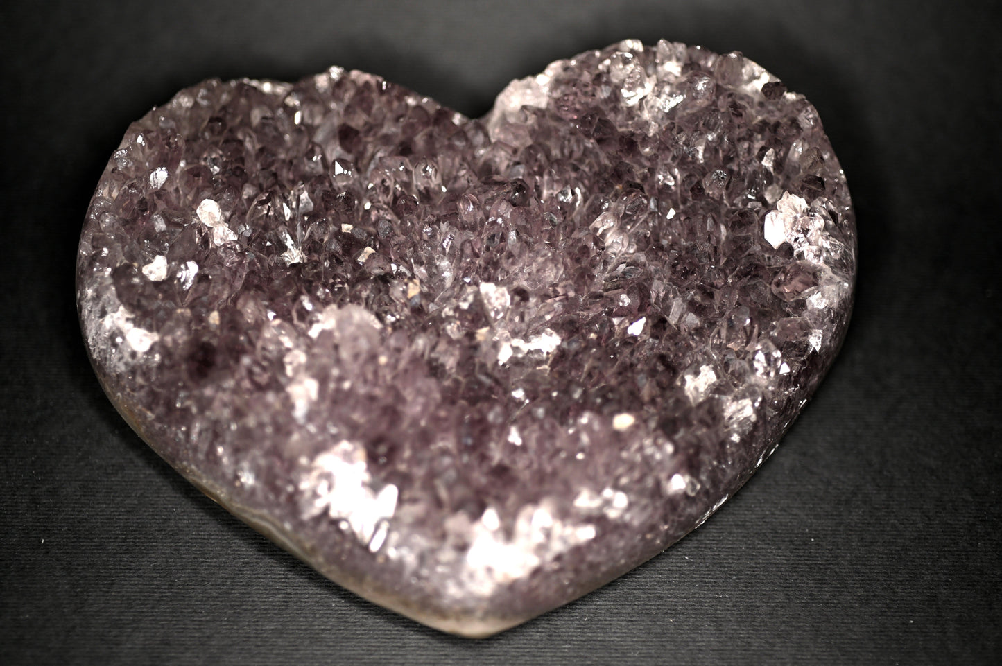 DRUSA A CUORE AMETISTA 15X10 - Manucrystals