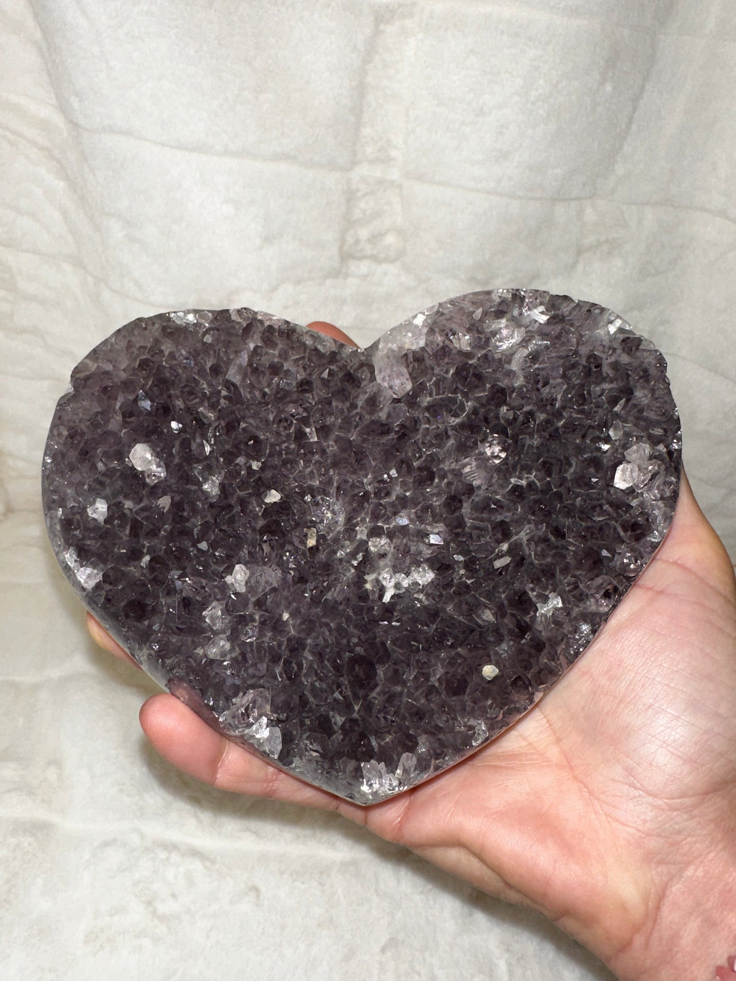 DRUSA A CUORE AMETISTA 15X10 - Manucrystals