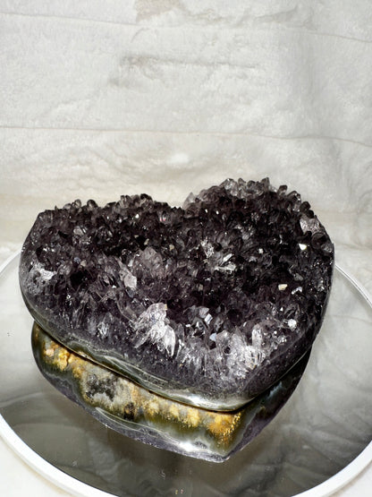 DRUSA A CUORE AMETISTA 15X10 - Manucrystals