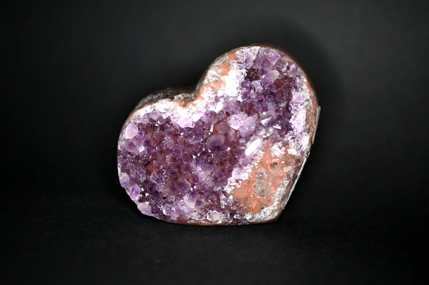 DRUSA A CUORE AMETISTA CM 10X8 - Manucrystals
