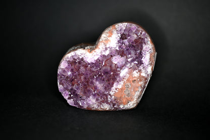 DRUSA A CUORE AMETISTA CM 10X8 - Manucrystals