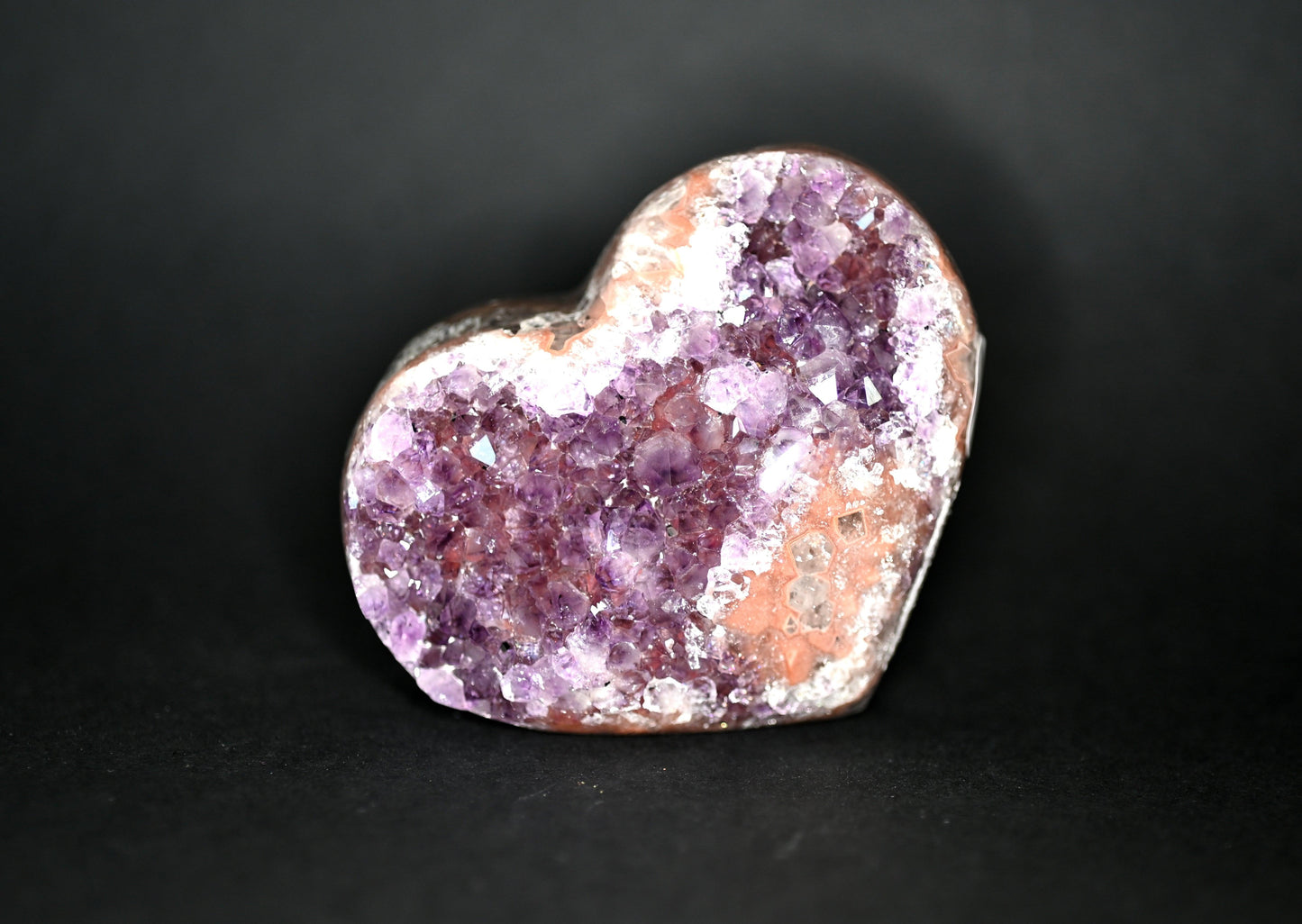 DRUSA A CUORE AMETISTA CM 10X8 - Manucrystals