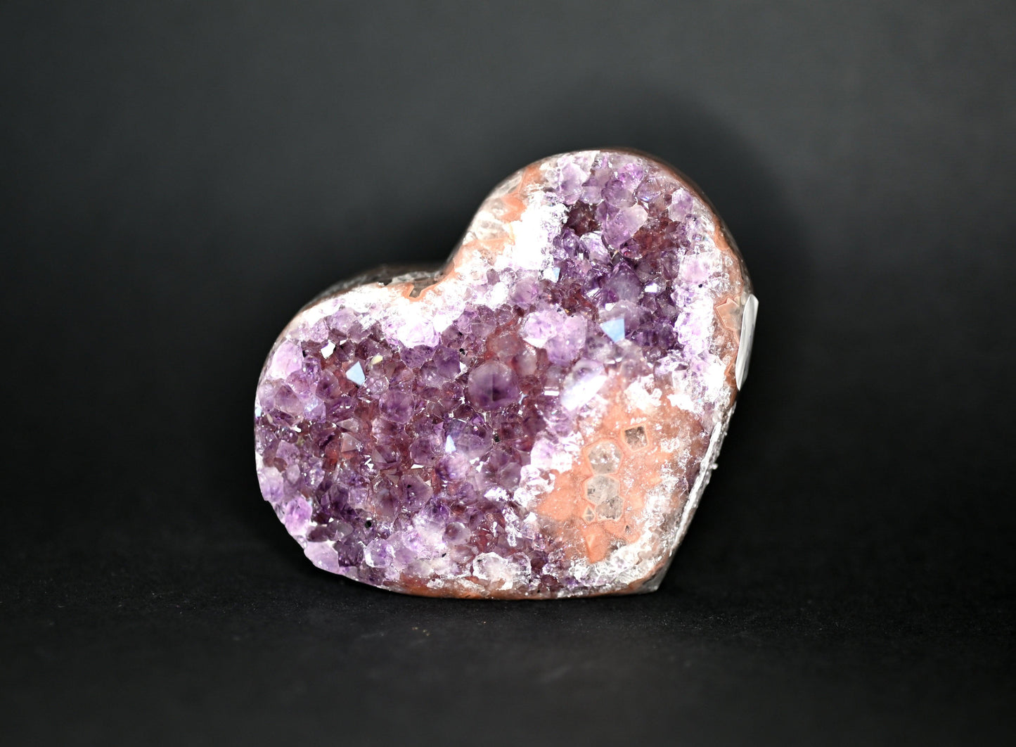 DRUSA A CUORE AMETISTA CM 10X8 - Manucrystals