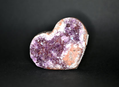 DRUSA A CUORE AMETISTA CM 10X8 - Manucrystals