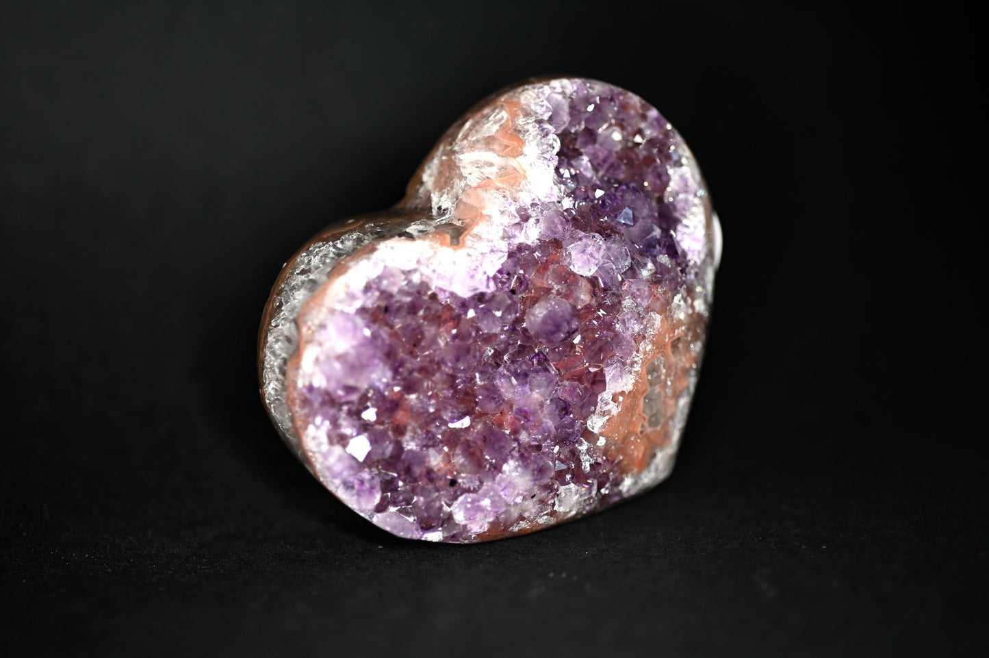 DRUSA A CUORE AMETISTA CM 10X8 - Manucrystals