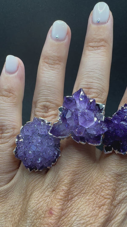 ANELLI DRUZY ROSE AMETISTA