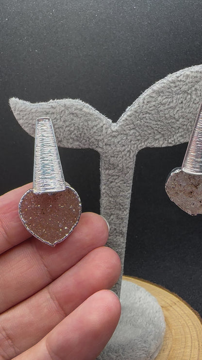 ORECCHINI DRUZY HEART MODELLO CLEOPATRA