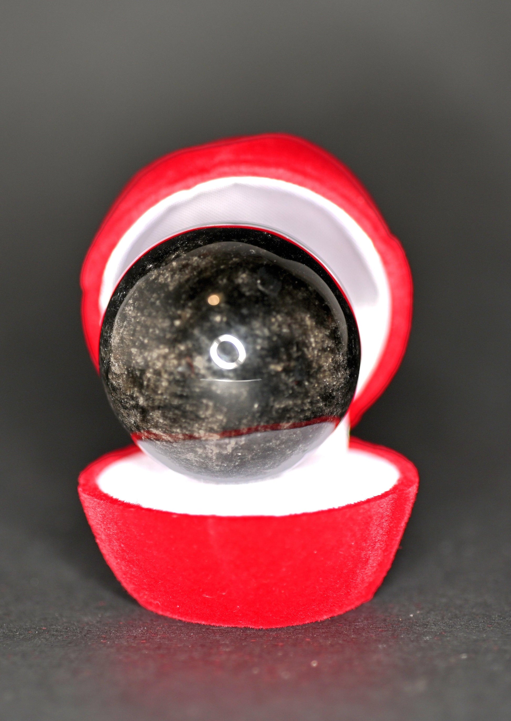 SFERA OSSIDIANA ARGENTATA 4CM - Manucrystals