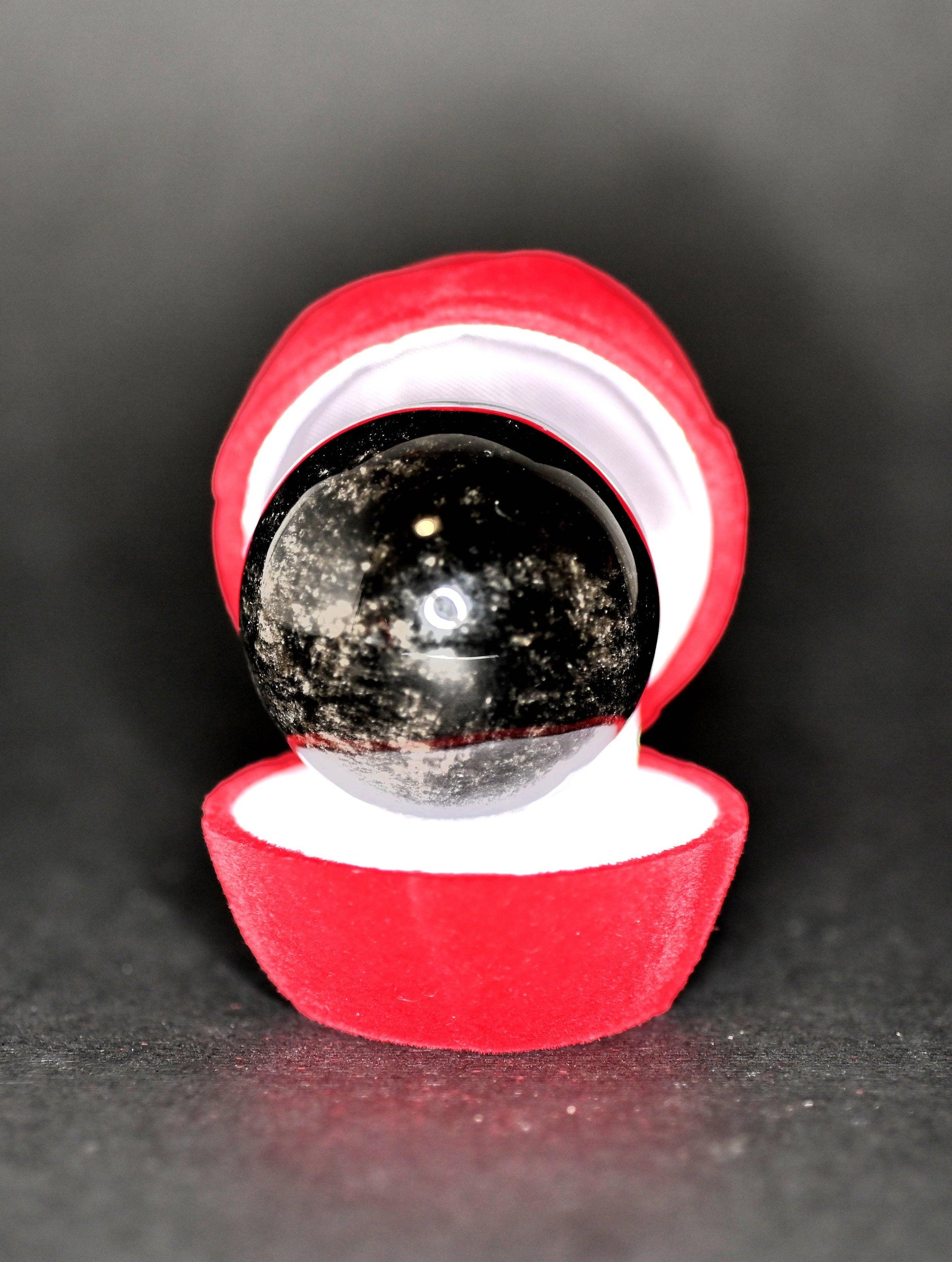 SFERA OSSIDIANA ARGENTATA 4CM - Manucrystals
